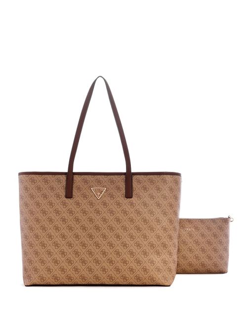 Guess Power Play Quattro G Large Tech Tote Maro | GUESS-SN29431
