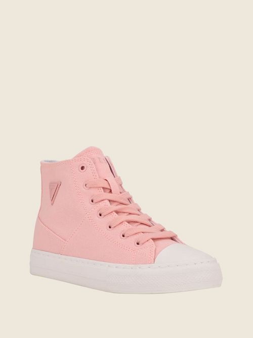 Guess Prinze High-Top Canvas Sneakers Roz | GUESS-SN29537