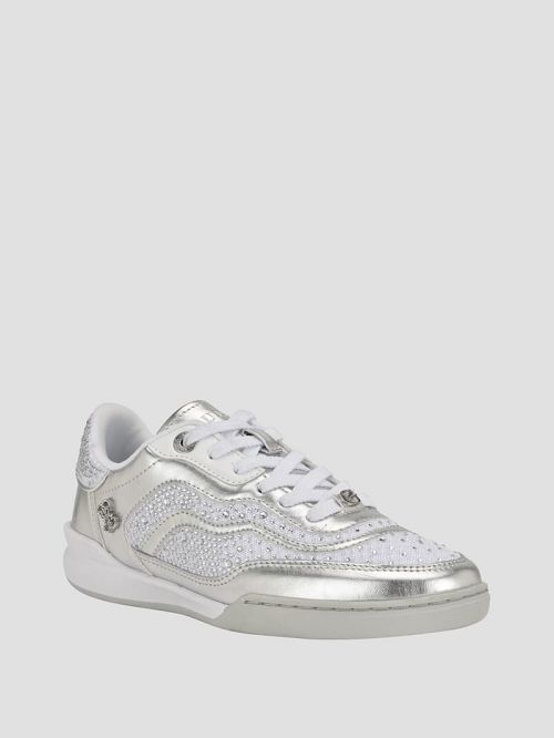 Guess Pritie Rhinestone Sneakers Argintii | GUESS-SN29507