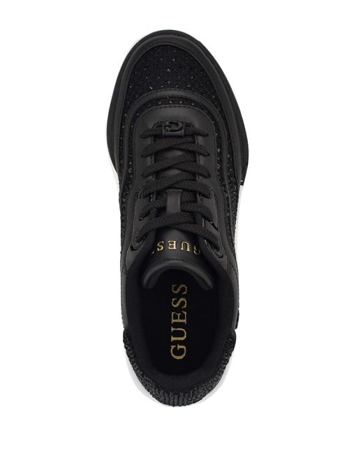 Guess Pritie Rhinestone Sneakers Negrii | GUESS-SN29509