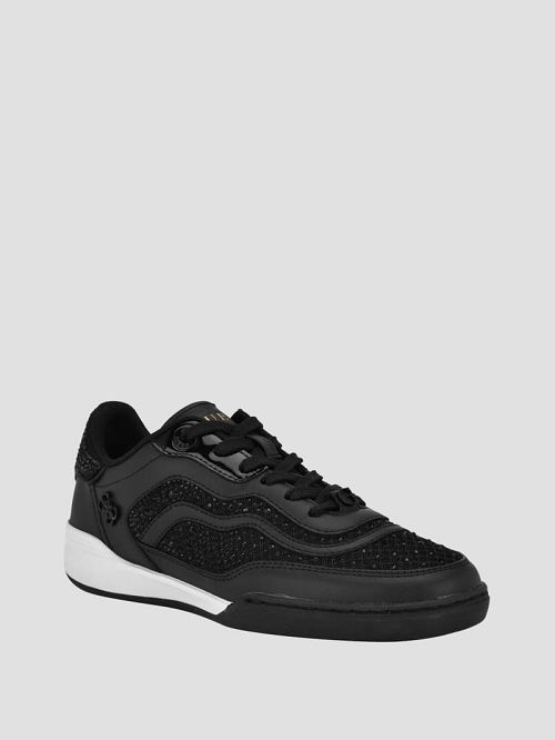 Guess Pritie Rhinestone Sneakers Negrii | GUESS-SN29509