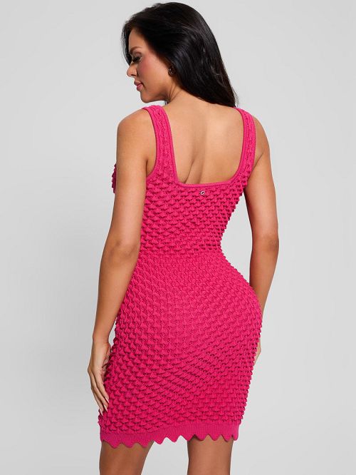 Guess Puruka Textured Sweater Dress Roz | GUESS-SN26812
