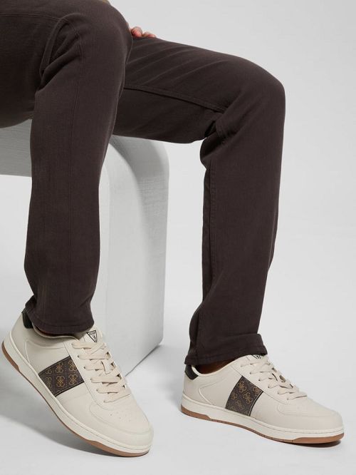 Guess Quattro G Low-Top Sneakers Bej | GUESS-SN31878