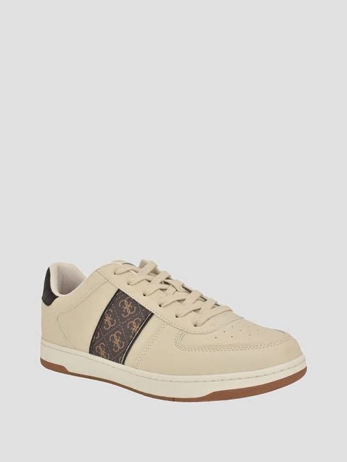 Guess Quattro G Low-Top Sneakers Bej | GUESS-SN31878