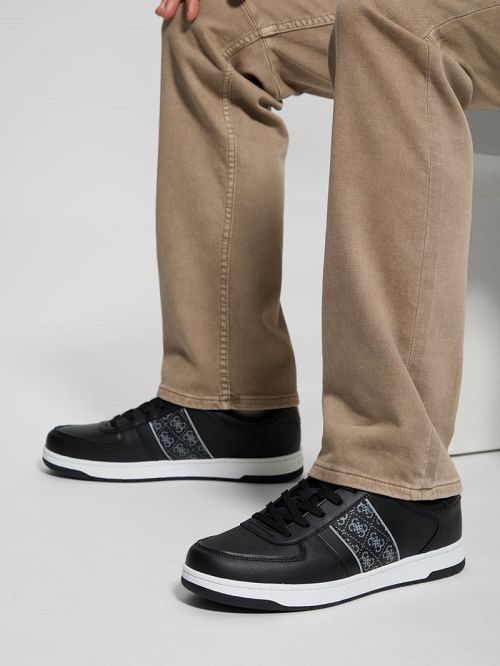 Guess Quattro G Low-Top Sneakers Negrii | GUESS-SN31894