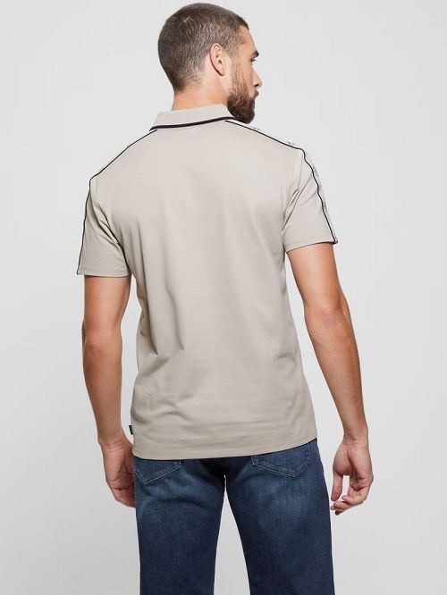 Guess Quattro G Tape Polo Bej | GUESS-SN31288