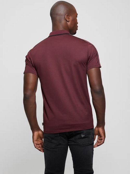 Guess Quattro G Tape Polo Rosii | GUESS-SN31181