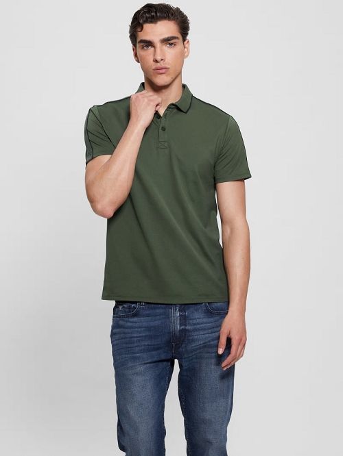 Guess Quattro G Tape Polo Verzi | GUESS-SN31271
