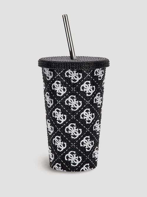 Guess Quattro G Tumbler Cup Negrii Albi | GUESS-SN30109
