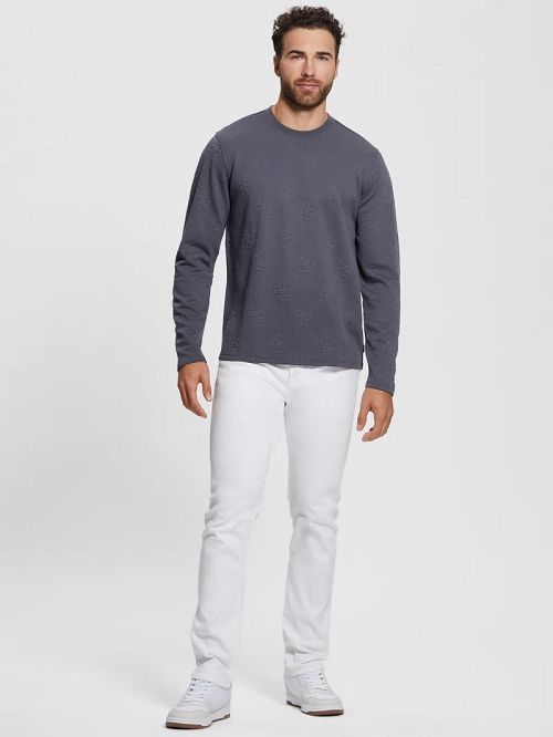 Guess Quattro Logo Sweater Gri | GUESS-SN30898