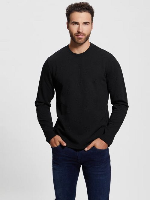 Guess Quattro Logo Sweater Negrii | GUESS-SN30899