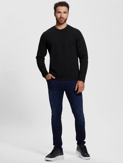 Guess Quattro Logo Sweater Negrii | GUESS-SN30899
