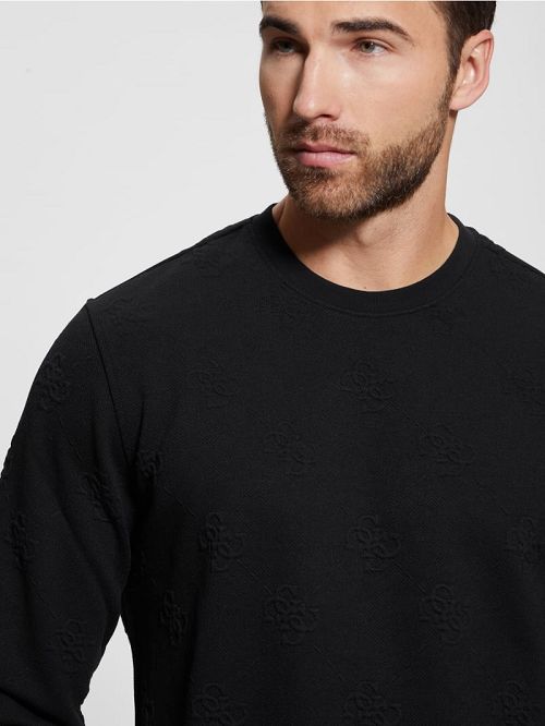 Guess Quattro Logo Sweater Negrii | GUESS-SN30899