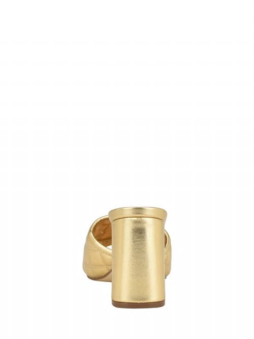 Guess Quilted Block Metallic Heels Aurii | GUESS-SN29764