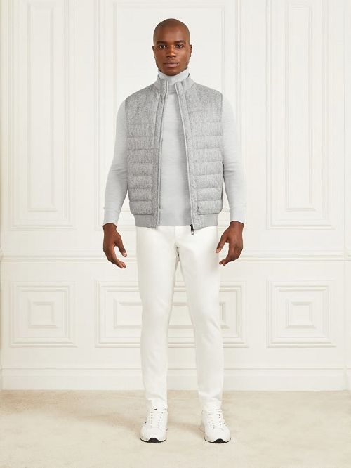 Guess Quilted Twill Vest Gri | GUESS-SN30824