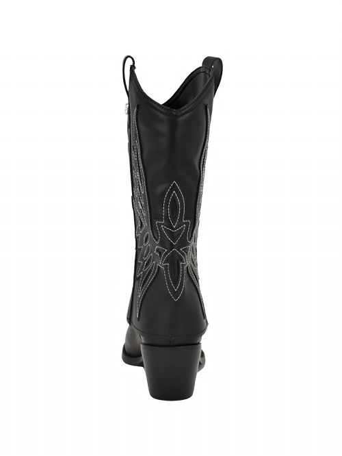 Guess Raegan Fold-Over Cowboy Boots Negrii | GUESS-SN29935