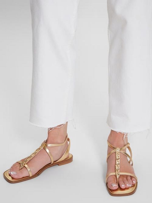 Guess Raima G-Link Chain Sandals Aurii | GUESS-SN29663