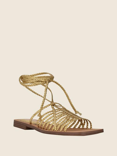Guess Rayana Strappy Lace-Up Sandals Aurii | GUESS-SN29581