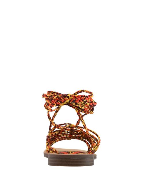 Guess Rayana Strappy Lace-Up Sandals Portocalii | GUESS-SN29651