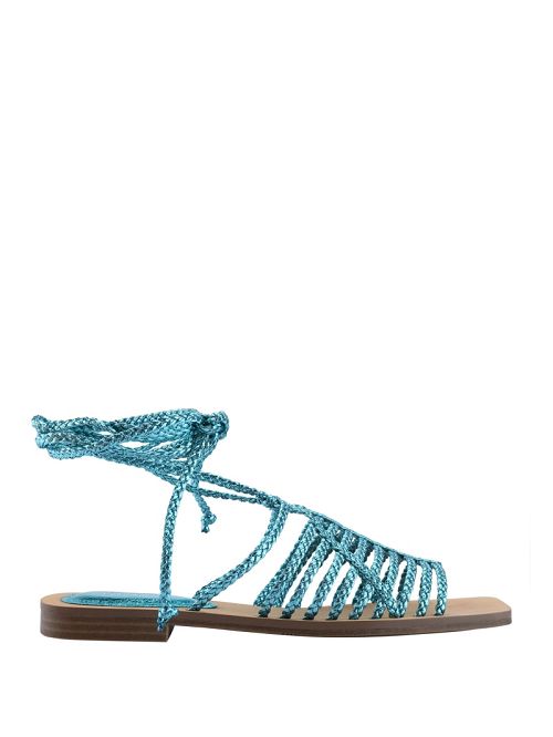 Guess Rayana Strappy Lace-Up Sandals Verzi | GUESS-SN29686