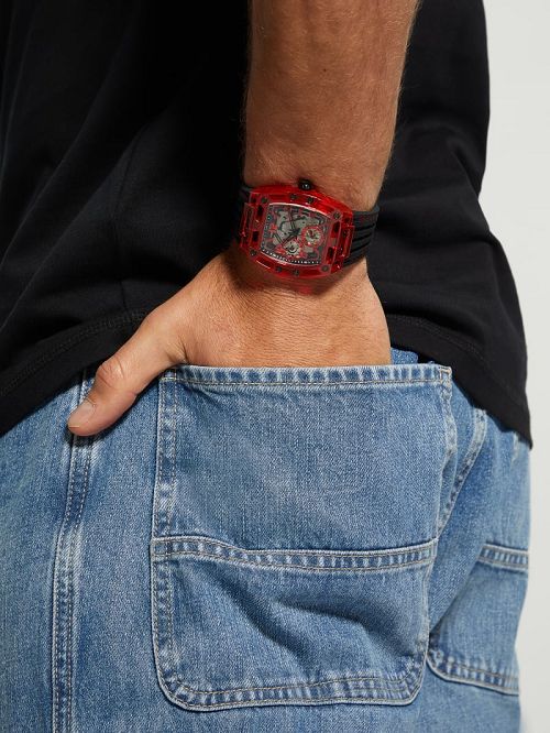 Guess Red Chronograph Watch Aurii | GUESS-SN31629