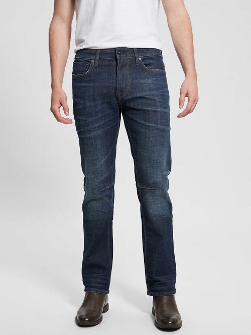Guess Regular Straight Jeans Albastri | GUESS-SN30348