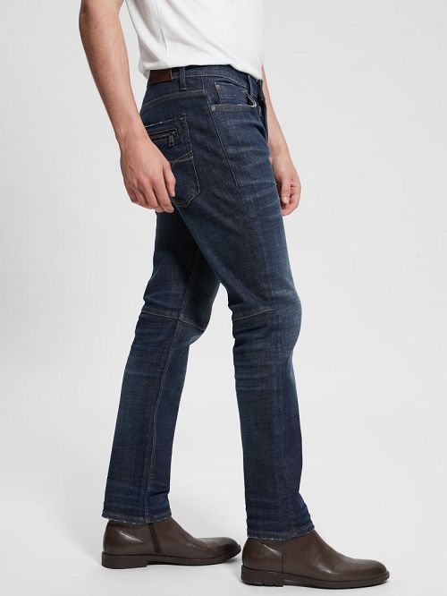 Guess Regular Straight Jeans Albastri | GUESS-SN30348