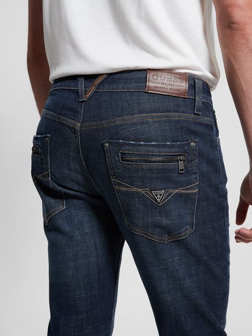 Guess Regular Straight Jeans Albastri | GUESS-SN30348