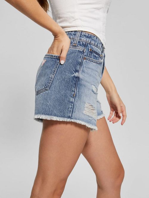 Guess Relaxed Denim Shorts Albastri | GUESS-SN26485
