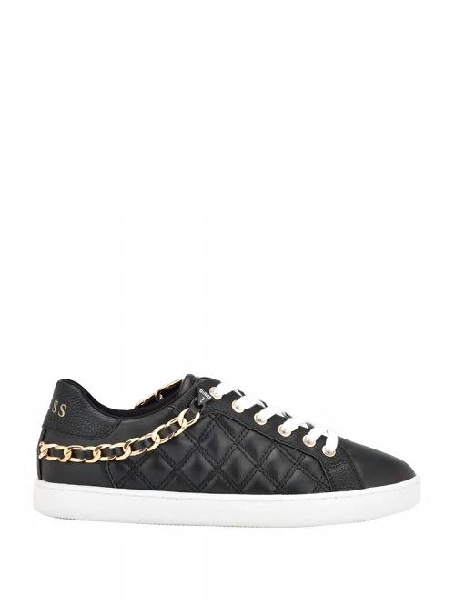 Guess Reney Chain Quilted Sneakers Negrii | GUESS-SN29495