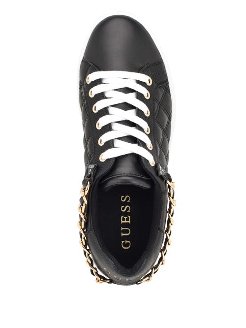 Guess Reney Chain Quilted Sneakers Negrii | GUESS-SN29495