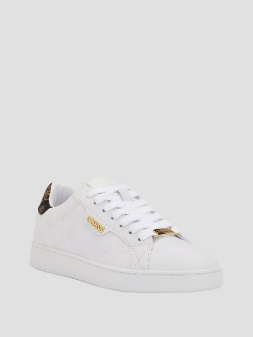 Guess Renzy Debossed Logo Low-Top Sneakers Albi | GUESS-SN29496