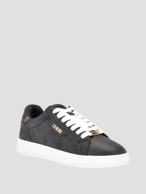 Guess Renzy Debossed Logo Low-Top Sneakers Negrii | GUESS-SN29497