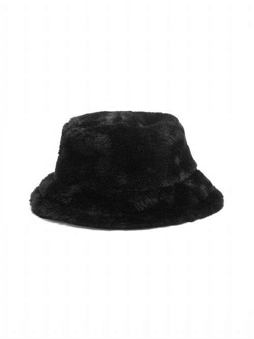 Guess Reversible Faux-Fur Bucket Hat Negrii | GUESS-SN30165