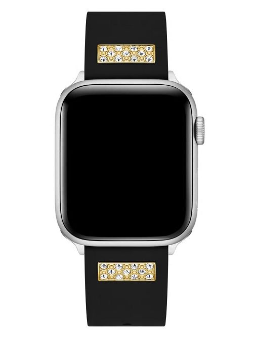 Guess Rhinestone Black Silicone 42-45 mm Band for Apple Watch® Negrii | GUESS-SN31648