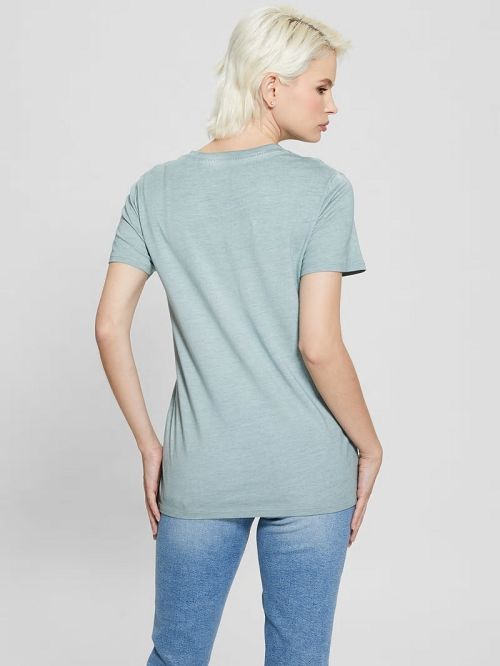 Guess Rhinestone Grapevine Tee Verzi | GUESS-SN27053