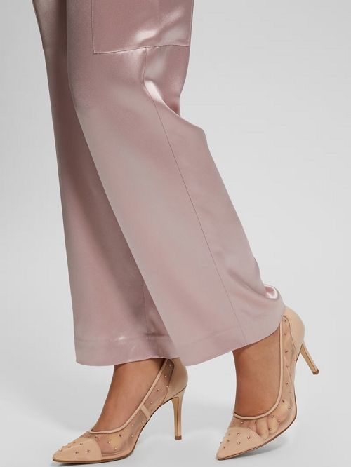 Guess Rhinestone Mesh Pumps Bej | GUESS-SN29866
