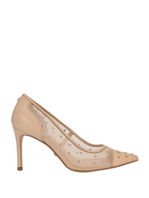 Guess Rhinestone Mesh Pumps Bej | GUESS-SN29866