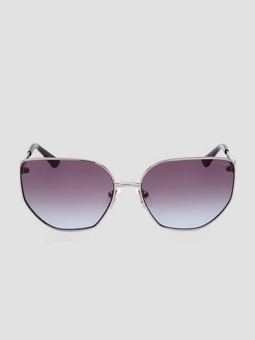 Guess Rhinestone Metal Cat-Eye Sunglasses Argintii | GUESS-SN30055