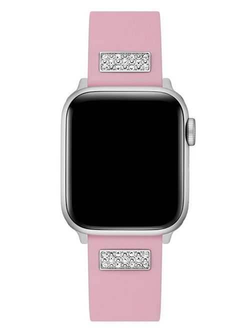 Guess Rhinestone Pink Silicone 38-41 mm Band for Apple Watch® Roz | GUESS-SN30014