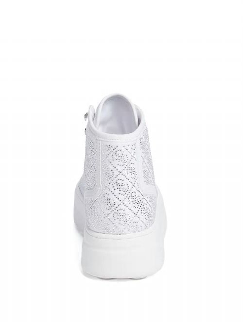 Guess Rhinestone Quattro G High-Top Sneakers Albi | GUESS-SN29557