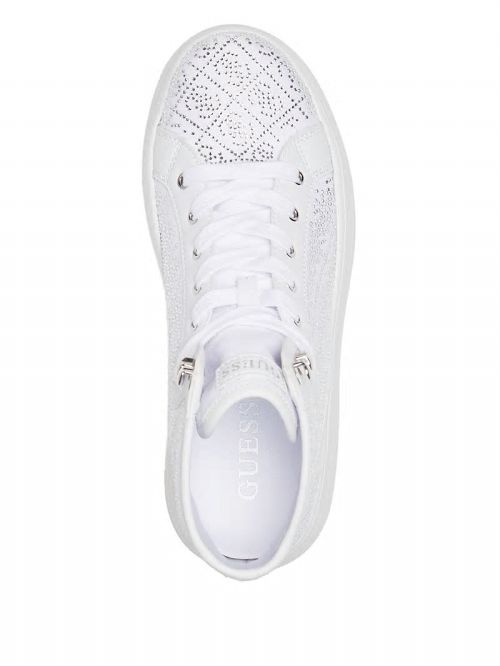 Guess Rhinestone Quattro G High-Top Sneakers Albi | GUESS-SN29557