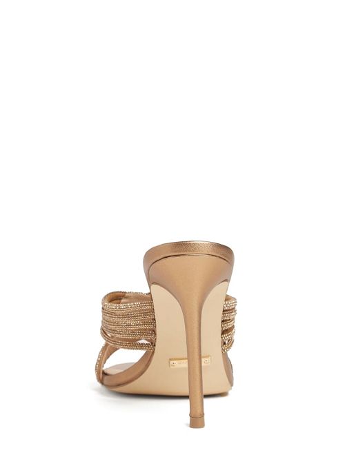 Guess Rhinestone Strappy Heel Bej | GUESS-SN29741