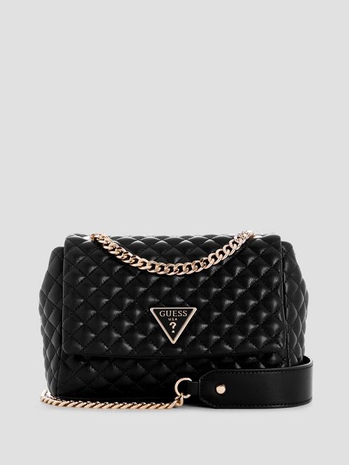 Guess Rianee Convertible Crossbody Bag Negrii | GUESS-SN28813