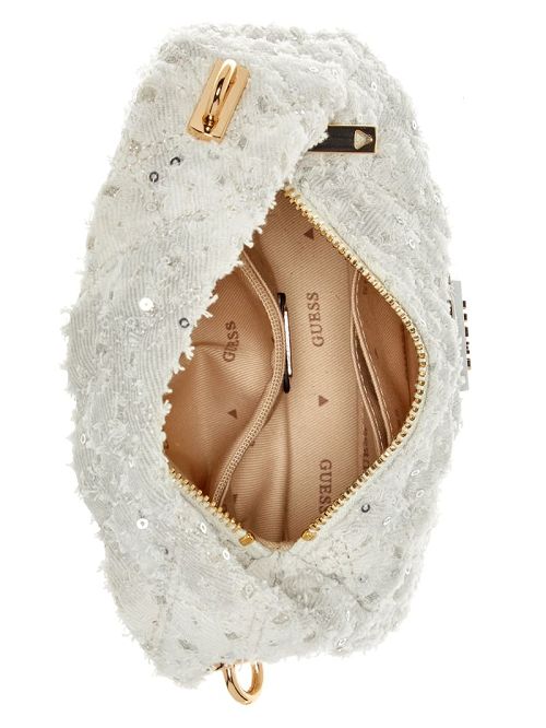 Guess Rianee Denim Mini Hobo Albi | GUESS-SN28883