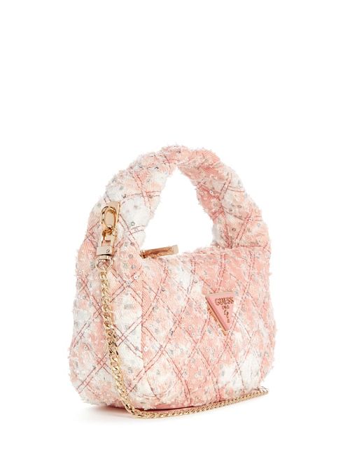 Guess Rianee Denim Mini Hobo Roz | GUESS-SN28898