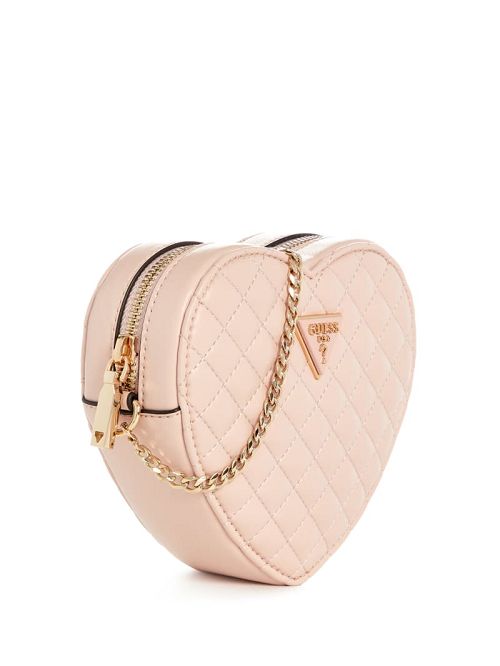 Guess Rianee Heart Crossbody Bag Roz | GUESS-SN28782