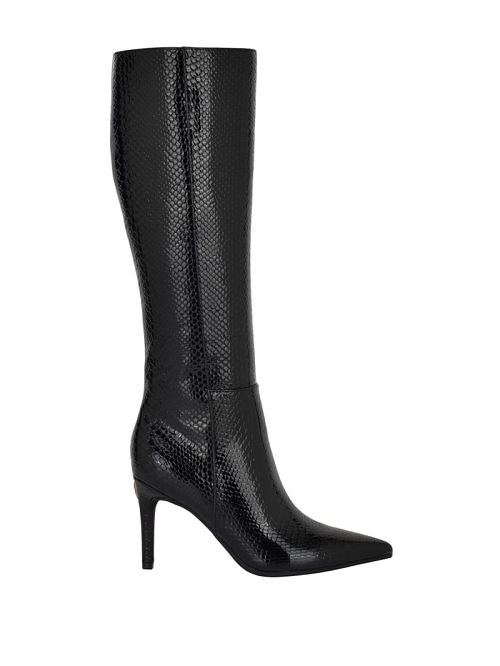 Guess Richee Snakeskin Boots Negrii | GUESS-SN29940