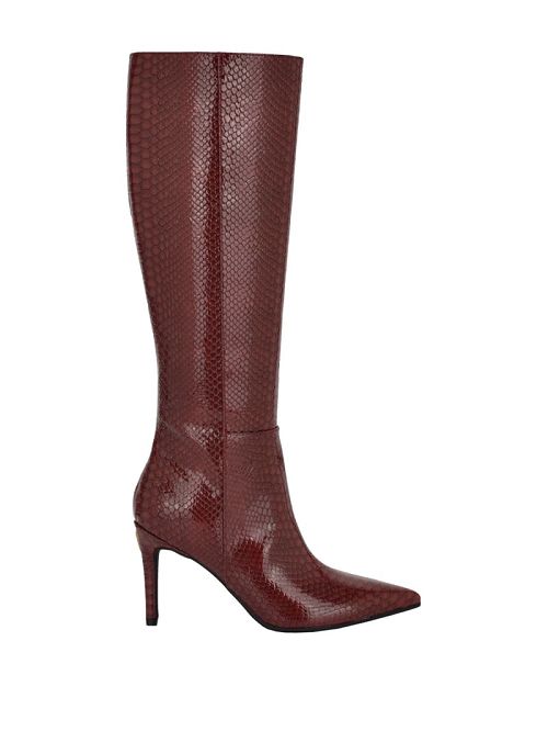 Guess Richee Snakeskin Boots Rosii | GUESS-SN29933
