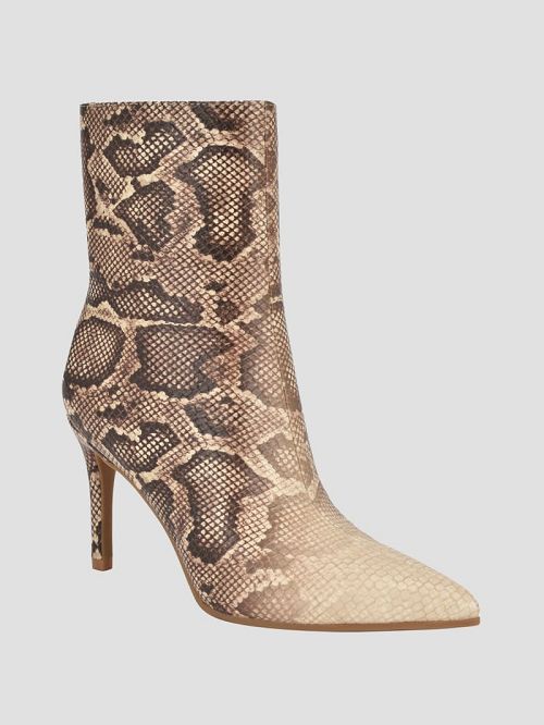Guess Richly Faux-Leather Booties Bej | GUESS-SN29951